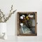 GraduationMall 8x10 Shadow Box Frame Solid Wood Glass Door Display Case with Linen Back and 6 Stick Pins,1.5 inches Interior Depth,Ideal for Memorabilia Pictures Flowers Medals Tickets